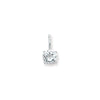 Sterling Silver White Cubic Zirconia Necklace - Hypoallergenic Sterling Silver Jewellery by Aeon