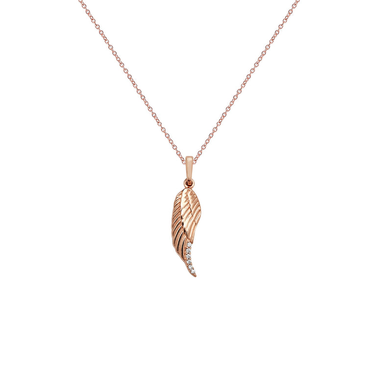 Sterling Silver Angel Wing Necklace - Hypoallergenic Sterling Silver Jewellery  22mm * 8mm