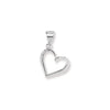 Sterling Silver Heart Necklace - Hypoallergenic Sterling Silver Jewellery by Aeon - 21mm * 12mm