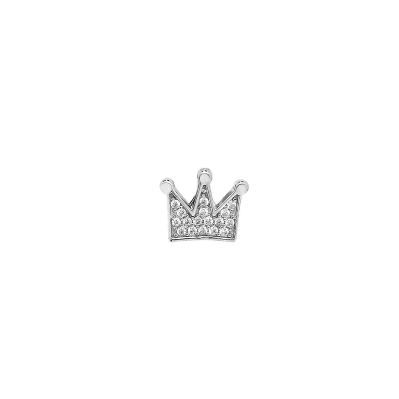 Sterling Silver Pendant Crown Drop, Necklace - Hypoallergenic Sterling Silver Jewellery  10mm * 12mm