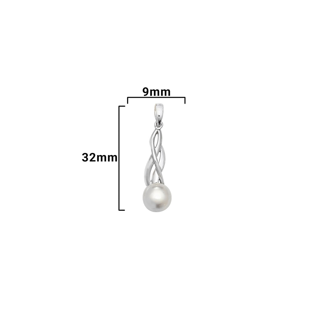 Sterling Silver Fresh Water PearlNecklace - Hypoallergenic Sterling Silver Jewellery by Aeon