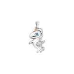 Sterling Silver  Unicorn Necklace - Hypoallergenic  Pendant  Ladies Jewellery - 31mm * 16mm