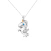 Sterling Silver  Unicorn Necklace - Hypoallergenic  Pendant  Ladies Jewellery - 31mm * 16mm