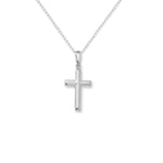 Sterling Silver Solderend-Cross Necklace - Hypoallergenic Sterling Silver Jewellery by Aeon - 22mm * 13mm