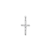 Sterling Silver Soldered Hollow Cross Necklace - Hypoallergenic Sterling Silver Jewellery by Aeon - 58mm * 30mm