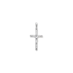 Sterling Silver Soldered Hollow Cross Necklace - Hypoallergenic Sterling Silver Jewellery by Aeon - 58mm * 30mm