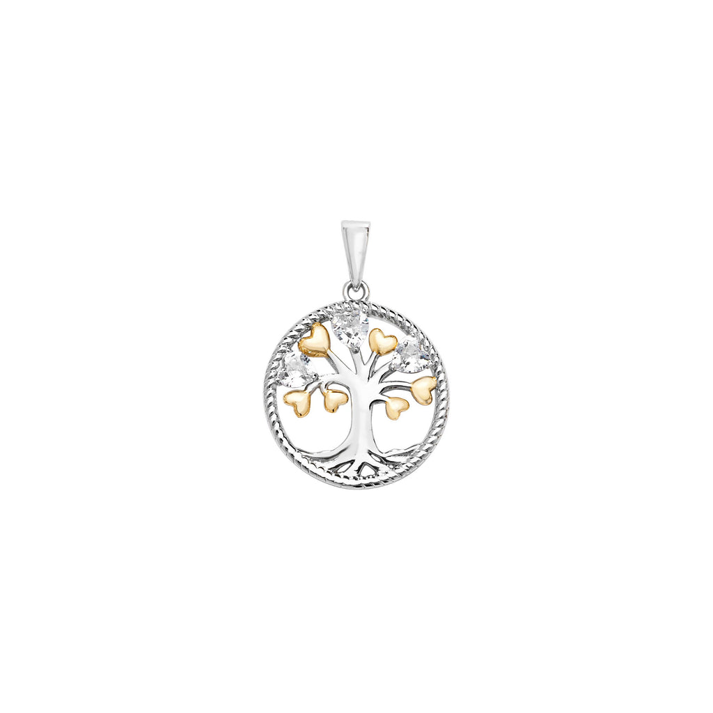 Sterling Silver Tree Of Life Necklace - Hypoallergenic Sterling Silver Jewellery by Aeon - 30mm * 21mm