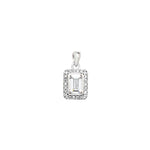 Sterling Silver White Cubic Zirconia Necklace - Hypoallergenic Sterling Silver Jewellery by Aeon