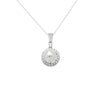 Sterling Silver Pearl Pendant with Cubic Zirconia Surround, Hypoallergenic Sterling Silver Jewellery by Aeon