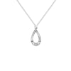 Sterling Silver Heart Claddagh Necklace - Hypoallergenic Jewellery for Ladies - 21mm * 10mm