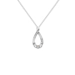 Sterling Silver Heart Claddagh Necklace - Hypoallergenic Jewellery for Ladies - 21mm * 10mm