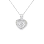 Sterling Silver Fancy 3 Heart Necklace - Hypoallergenic Sterling Silver Jewellery by Aeon - 12mm * 12mm