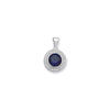 Sterling Silver Sapphire Cubic Zirconia Necklace - Hypoallergenic Sterling Silver Jewellery by Aeon