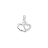 Sterling Silver Heart Necklace - Hypoallergenic Sterling Silver Jewellery by Aeon - 20mm * 17mm