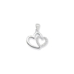 Sterling Silver Heart Necklace - Hypoallergenic Sterling Silver Jewellery by Aeon - 20mm * 17mm