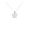 Aeon Sterling Silver Butterfly Stencil Pendant Necklace Chain - Hypoallergenic Sterling Silver Pendant - Beautiful Anti allergenic Stylish Ladies Jewellery - 15mm * 13mm