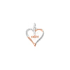 Sterling Silver Heart Necklace - Hypoallergenic Sterling Silver Jewellery by Aeon - 26mm * 16mm