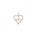 Sterling Silver Heart Necklace - Hypoallergenic Sterling Silver Jewellery by Aeon - 26mm * 16mm