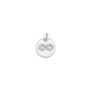 Sterling Silver Cubic Zirconia Infinity Stamp Necklace - Hypoallergenic Sterling Silver Jewellery  15mm * 12mm