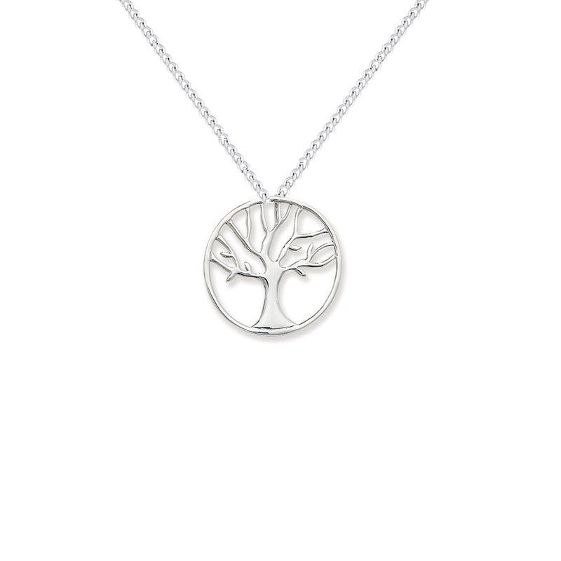 Sterling Silver Tree Of Life Necklace - Hypoallergenic Sterling Silver Jewellery  20mm * 200mm