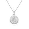 Sterling Silver St Christopher Medal Necklace. Hypoallergenic Sterling Silver Jewellery by Aeon