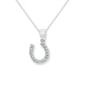 Sterling Silver  Horse Shoe Necklace - Hypoallergenic  Pendant -  - 20mm * 11mm