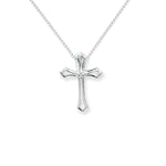 Sterling Silver Cross Necklace - Hypoallergenic Sterling Silver Jewellery by Aeon  - 19mm * 13mm