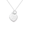 Sterling Silver I Love You Heart Necklace - Hypoallergenic Sterling Silver Jewellery by Aeon - 26mm * 16mm