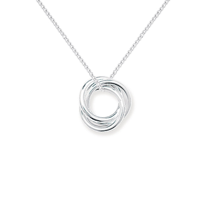 Sterling Silver 3 Circle Necklace - Hypoallergenic Sterling Silver Jewellery by Aeon