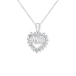 Sterling Silver Mum Necklace - Hypoallergenic Sterling Silver Jewellery - 25mm * 17mm