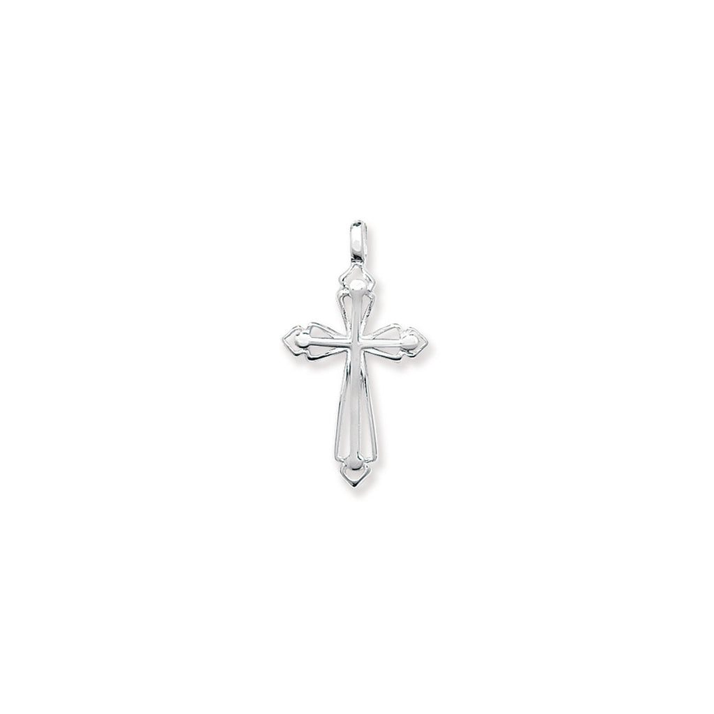 Sterling Silver Cross Necklace - Hypoallergenic Sterling Silver Jewellery by Aeon - 30mm * 16mm