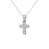 Sterling Silver Small Cross Necklace - Hypoallergenic Sterling Silver Jewellery by Aeon  - 14mm * 9mm