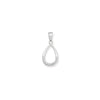 Sterling Silver Cubic Zirconia Loop Necklace - Hypoallergenic Sterling Silver Jewellery by Aeon