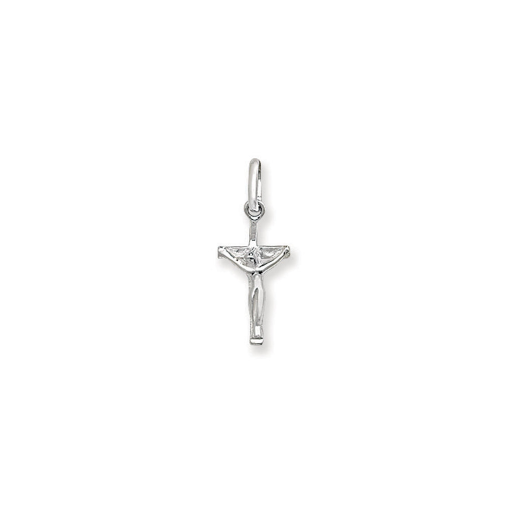 Sterling Silver Small Crucifix Necklace - Hypoallergenic Sterling Silver Jewellery by Aeon - 22mm * 9mm