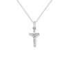 Sterling Silver Small Crucifix Necklace - Hypoallergenic Sterling Silver Jewellery by Aeon - 22mm * 9mm