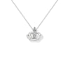 Sterling Silver Crown Necklace - Hypoallergenic Sterling Silver Jewellery  10mm * 12mm