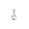 Sterling Silver Pear Shaped Cubic Zirconia Necklace - Hypoallergenic Sterling Silver Jewellery by Aeon