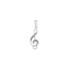 Sterling Silver Treble Clef Necklace - Hypoallergenic Sterling Silver Jewellery by Aeon -33mm * 10mm