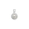 Sterling Silver Pearl Pendant with Cubic Zirconia Surround- Hypoallergenic Sterling Silver Jewellery by Aeon