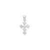 Sterling Silver Cubic Zirconia Cross Necklace - Hypoallergenic Sterling Silver Jewellery by Aeon  - 20mm * 12mm