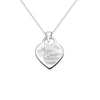 Sterling Silver Mother Daughter Friends Necklace - Hypoallergenic Sterling Silver Jewellery - 22mm * 17mm