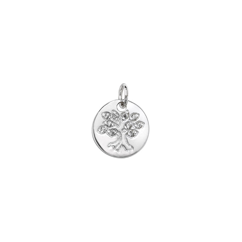 Sterling Silver Necklace With Tree Of Wisdom - Hypoallergenic Sterling Silver Jewellery  15mm * 12mm