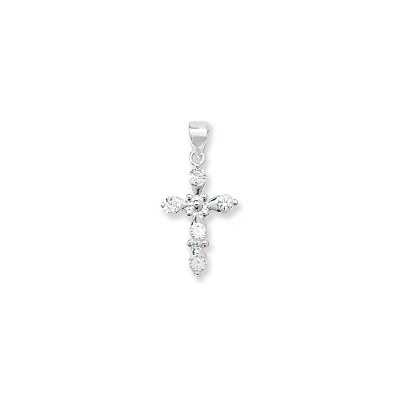 Sterling Silver Cross Necklace - Hypoallergenic Sterling Silver Jewellery by Aeon