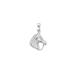 Sterling Silver Horses Head Necklace - Hypoallergenic Sterling Silver Pendant - Jewellery - 22mm * 14mm