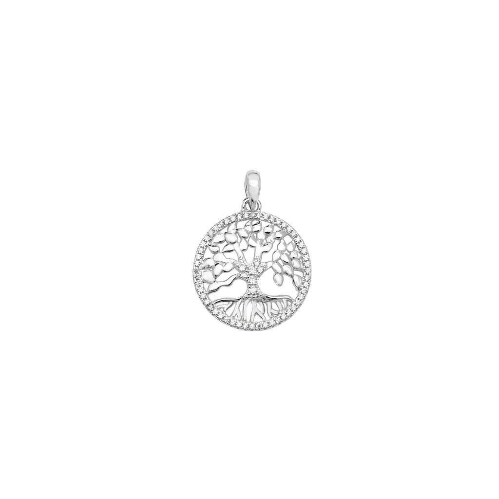 Sterling Silver Tree Of Wisdom Necklace - Hypoallergenic Sterling Silver Jewellery  30mm * 23mm