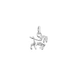 Sterling Silver Horse Charm Necklace - Hypoallergenic Sterling Silver Pendant - Jewellery - 17mm * 13mm