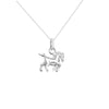 Sterling Silver Horse Charm Necklace - Hypoallergenic Sterling Silver Pendant - Jewellery - 17mm * 13mm